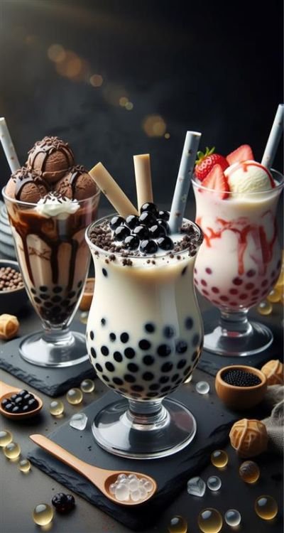 Hojicha Latte, Boba Tea Protein, Mushroom Gummies